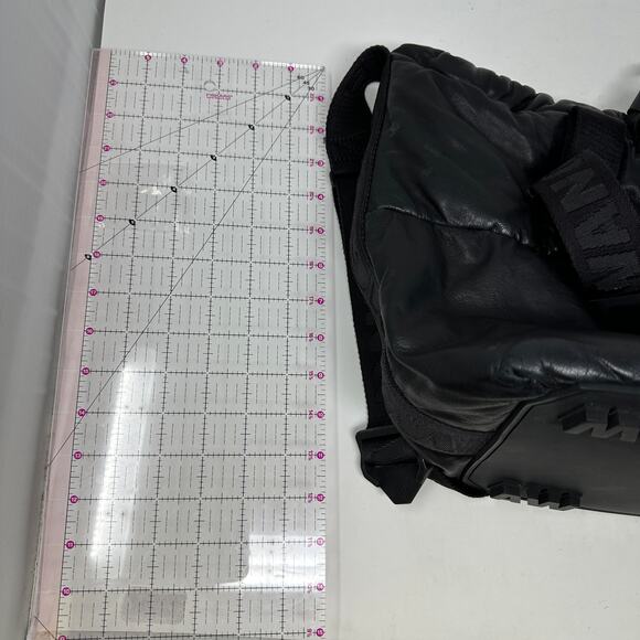 Alexander Wang x H&M Black Leather Drawstring Shoulder Bucket Bag Womens Unisex - Picture 7 of 9